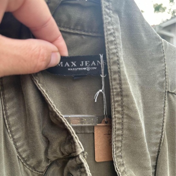 Max jeans size small military style army green vest - Picture 4 of 4